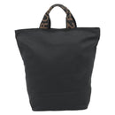 FENDI Handtas Canvas Zwart Zilver Authentiek 182539-3