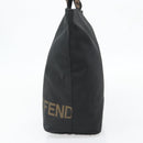 FENDI Handtas Canvas Zwart Zilver Authentiek 182539-5