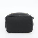 FENDI Handtas Canvas Zwart Zilver Authentiek 182539-9