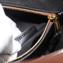BURBERRY Hand Bag PVC Canvas 2way Brown Gold Auth 182540A-23