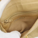 CHANEL Bicolore Waist bag Lamb Skin Beige Gold CC Auth 182545-14
