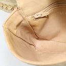 CHANEL Bicolore Waist bag Lamb Skin Beige Gold CC Auth 182545-17