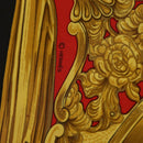 HERMES Carre 90 Scarf ""ETRIERS"" Silk Gold Auth 182548M-13