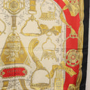 HERMES Carre 90 Scarf ""ETRIERS"" Silk Gold Auth 182548M-21