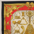 HERMES Carre 90 Scarf ""ETRIERS"" Silk Gold Auth 182548M-2