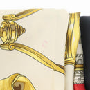 HERMES Carre 90 Scarf ""ETRIERS"" Silk Gold Auth 182548M-11