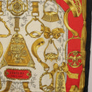 HERMES Carre 90 Scarf ""ETRIERS"" Silk Gold Auth 182548M-7