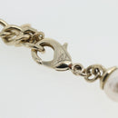 CHANEL COCO Mark Necklace metal Gold Tone CC Auth 182550SM-10
