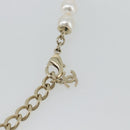 CHANEL COCO Mark Necklace metal Gold Tone CC Auth 182550SM-11