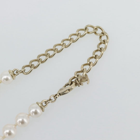 CHANEL COCO Mark Necklace metal Gold Tone CC Auth 182550SM