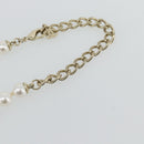 CHANEL COCO Mark Necklace metal Gold Tone CC Auth 182550SM-9