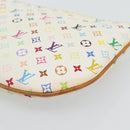 LOUIS VUITTON Monogram Multicolor Pochette GM Pouch White M60027 LV Auth 182552A-15