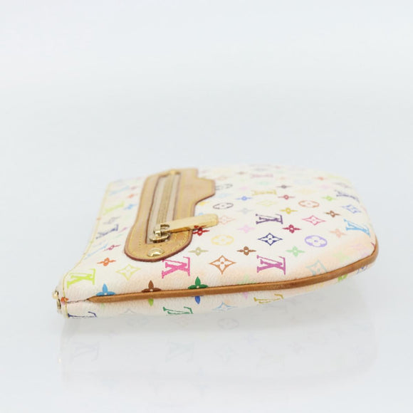 LOUIS VUITTON Monogram Multicolor Pochette GM Pouch White M60027 LV Auth 182552A