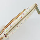 LOUIS VUITTON Monogram Multicolor Pochette GM Pouch White M60027 LV Auth 182552A-5
