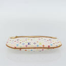 LOUIS VUITTON Monogram Multicolor Pochette GM Pouch White M60027 LV Auth 182552A-6