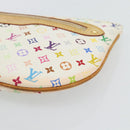 LOUIS VUITTON Monogram Multicolor Pochette GM Pouch White M60027 LV Auth 182552A-7