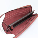 BOTTEGA VENETA INTRECCIATO Lange Portemonnee Leer Bruin Zilver 114076 Auth 182558M-9