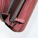 BOTTEGA VENETA INTRECCIATO Lange Portemonnee Leer Bruin Zilver 114076 Auth 182558M-20