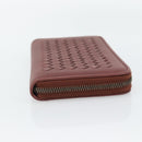 BOTTEGA VENETA INTRECCIATO Lange Portemonnee Leer Bruin Zilver 114076 Auth 182558M-4