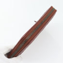 BOTTEGA VENETA INTRECCIATO Lange Portemonnee Leer Bruin Zilver 114076 Auth 182558M-5