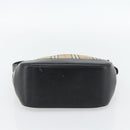 BURBERRY Nova Check Umhängetasche Canvas Beige Gold Auth 182559-5