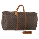 LOUIS VUITTON Monogram Keepall Bandouliere 60 Boston Bag M41412 LV Auth 182560-1