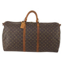 LOUIS VUITTON Monogram Keepall Bandouliere 60 Boston Bag M41412 LV Auth 182560-13