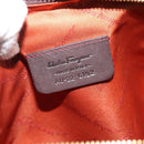 Salvatore Ferragamo Accessory Pouch Canvas Multicolor Gold Auth 182563A-15