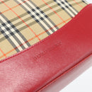 BURBERRY Nova Check Tote Bag Canvas Beige Gold Auth 182564A-17
