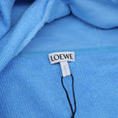 LOEWE Cropped Hoodie cotton S Light Blue Auth 182565M-11