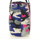 Christian Dior Anselmurail Tote Bag Canvas Multicolor Silver Auth 182566M-4