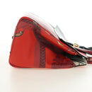Salvatore Ferragamo Gancini Studio Tasche Leder 2-Wege Multicolor Gold Auth 182574M-5