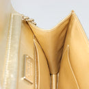 CHANEL Schultertasche mit Kette Lammleder Gold CC Auth 182577A-18