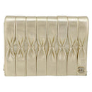 CHANEL Schultertasche mit Kette Lammleder Gold CC Auth 182577A-2