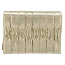 CHANEL Schultertasche mit Kette Lammleder Gold CC Auth 182577A-3