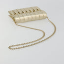 CHANEL Schultertasche mit Kette Lammleder Gold CC Auth 182577A-7