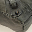 BALENCIAGA Zazigi Hand Bag Leather 2way Green 128523 Auth 182579V-18