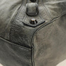 BALENCIAGA Zazigi Hand Bag Leather 2way Green 128523 Auth 182579V-19