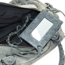 BALENCIAGA Zazigi Hand Bag Leather 2way Green 128523 Auth 182579V-29