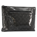 LOUIS VUITTON Monogram Eclipse Glaze Pochette Cosmos Black M63373 Auth 182580-1