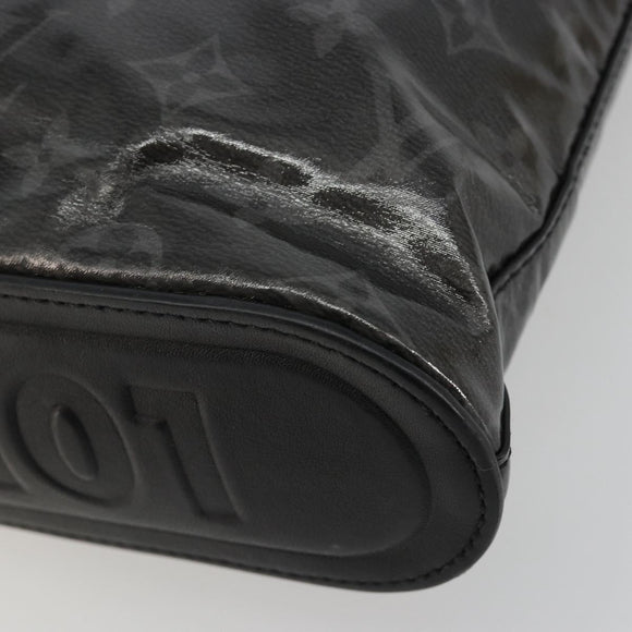 LOUIS VUITTON Monogram Eclipse Glaze Pochette Cosmos Black M63373 Auth 182580