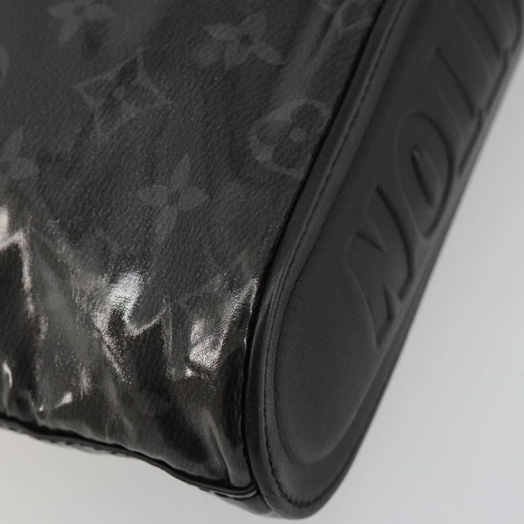 LOUIS VUITTON Monogram Eclipse Glaze Pochette Cosmos Black M63373 Auth 182580