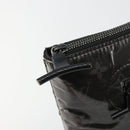 LOUIS VUITTON Monogram Eclipse Glaze Pochette Cosmos Black M63373 Auth 182580-8