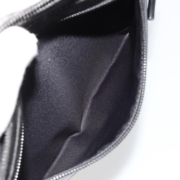 LOUIS VUITTON Monogram Eclipse Glaze Pochette Cosmos Black M63373 Auth 182580