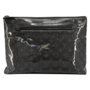 LOUIS VUITTON Monogram Eclipse Glaze Pochette Cosmos Black M63373 Auth 182580-13