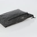 LOUIS VUITTON Monogram Eclipse Glaze Pochette Cosmos Black M63373 Auth 182580-5