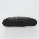 LOUIS VUITTON Monogram Eclipse Glaze Pochette Cosmos Black M63373 Auth 182580-6