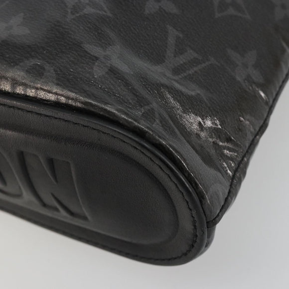 LOUIS VUITTON Monogram Eclipse Glaze Pochette Cosmos Black M63373 Auth 182580