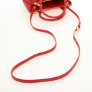PRADA Galleria Hand Bag Saffiano leather 2way Red Gold Auth 182582SAM-8