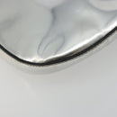 PRADA Creo Umhängetasche Lackleder Silber Auth 182584A-18